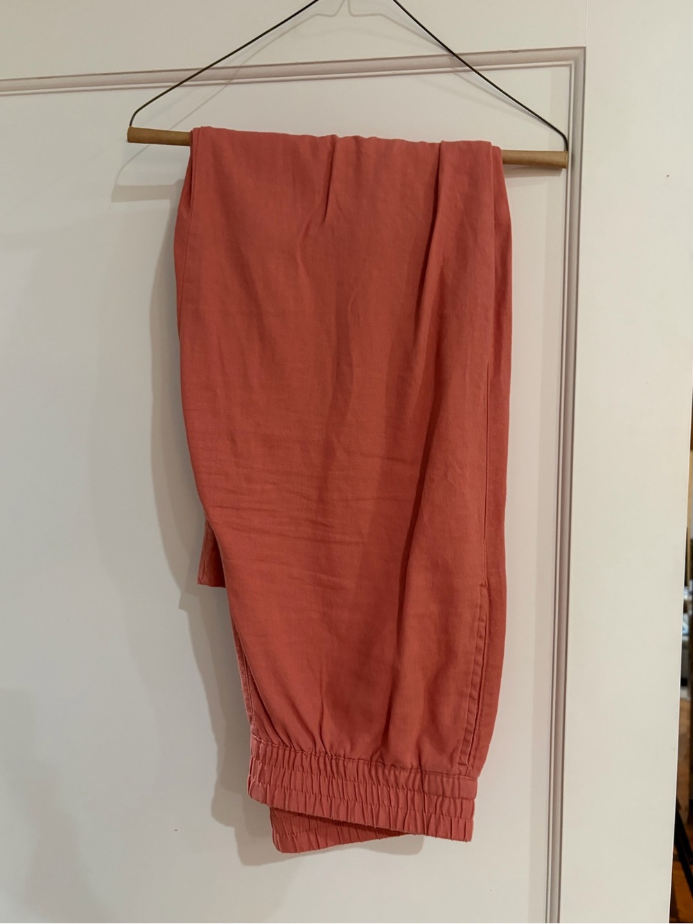 Old Navy Coral Wide-Leg Linen Pants